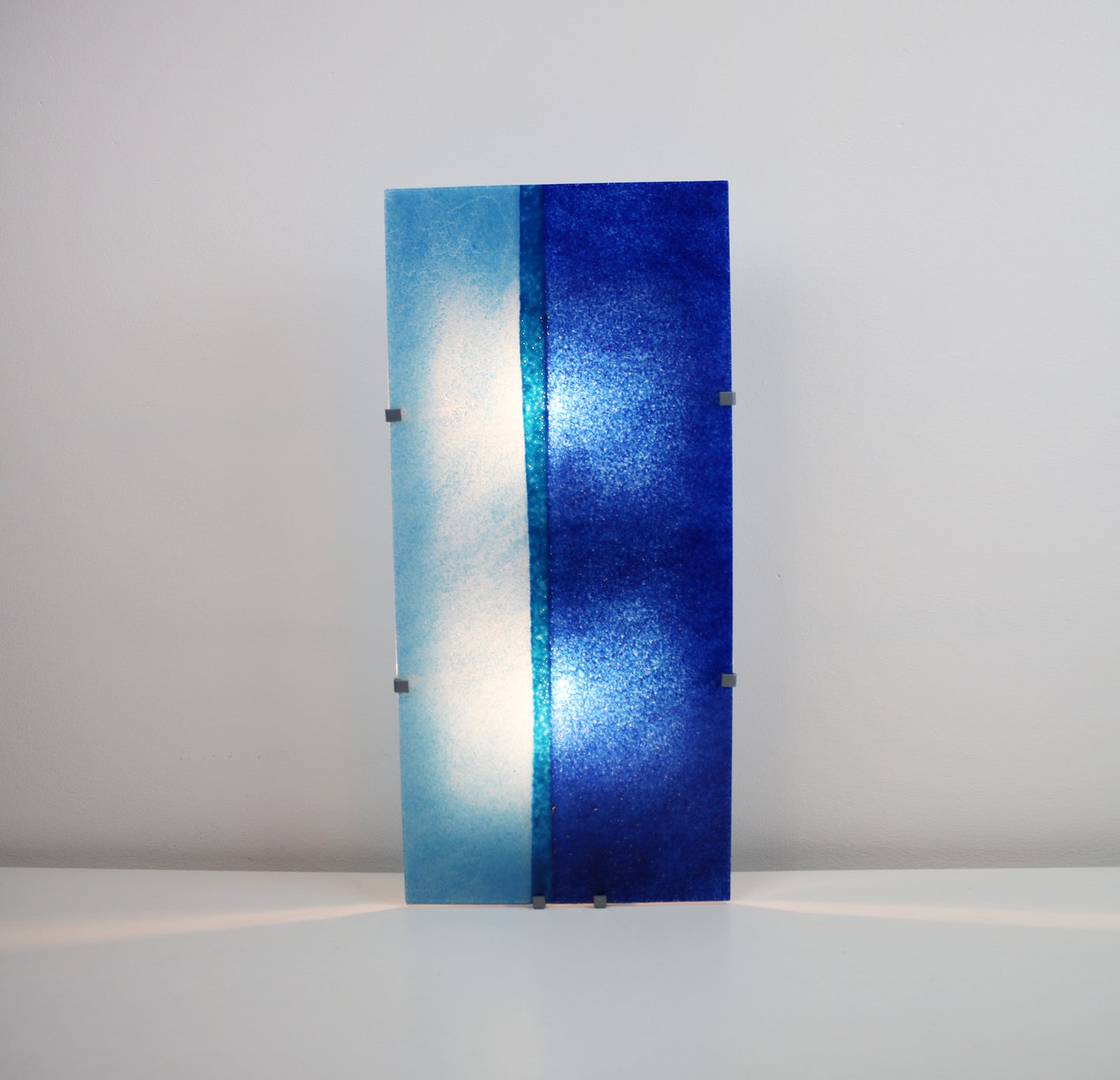 Gyllen by IKEA retired wall light with glass art panel 2006 by David Wahl