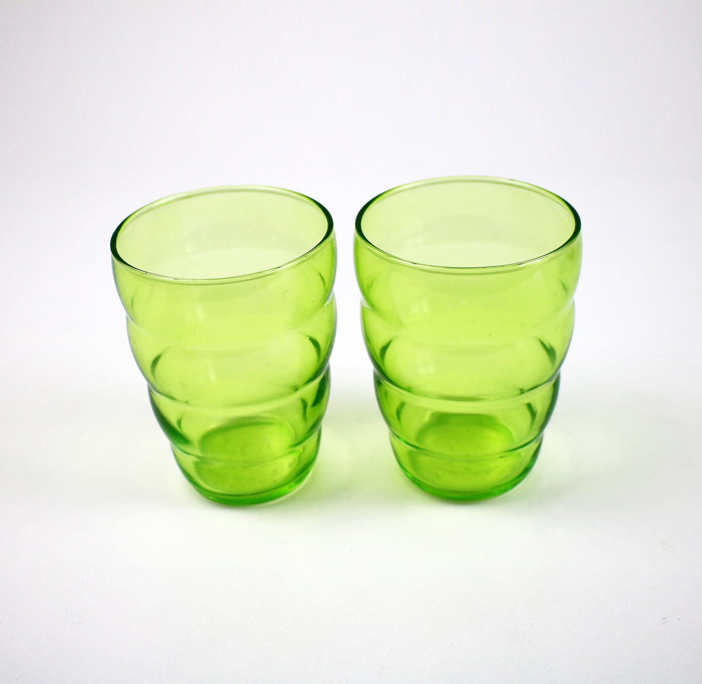 Pairs of retired and preloved Skoja beehive glasses by IKEA 2012