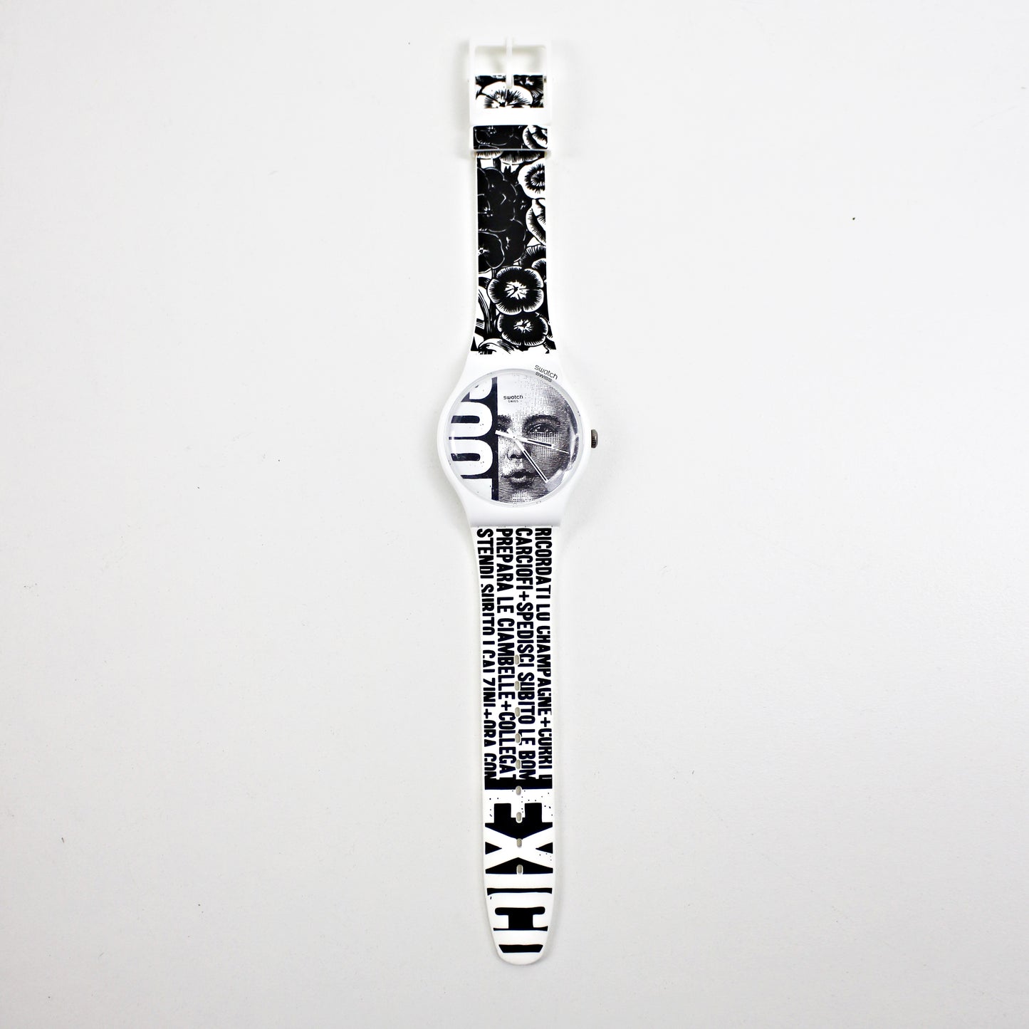 Retired unused Swatch watch Time Trial designed by Lorenzo Petrantoni 2011 SUOZ127
