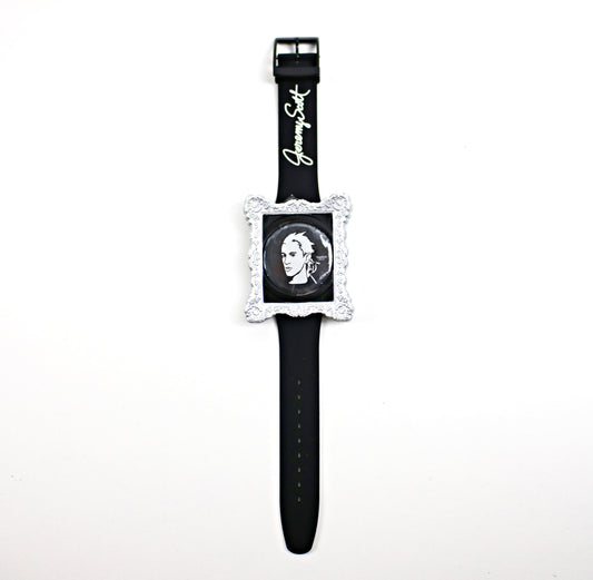 Collectible unused Jeremy Scott Portrait Swatch watch Retired item in working order SUOZ121