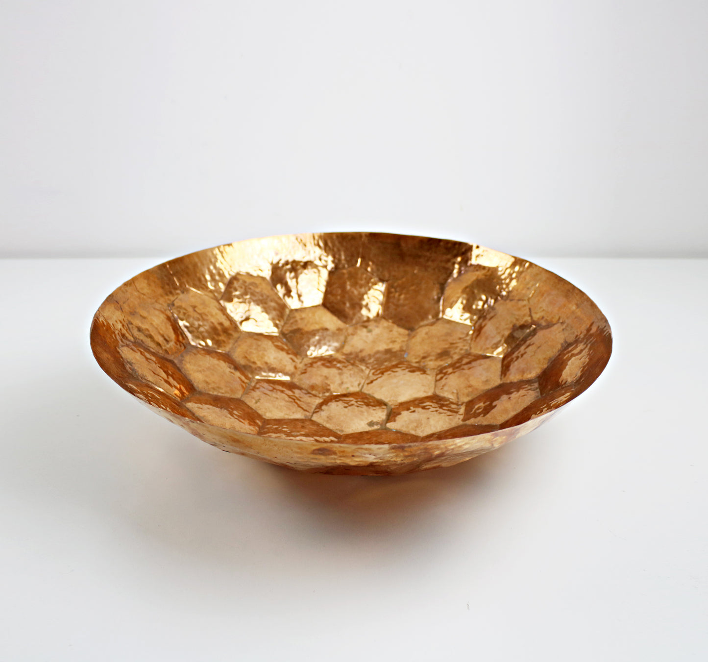 Tom Dixon Eclectic preloved LARGE Copper Hex Bowl - 385mm diameter