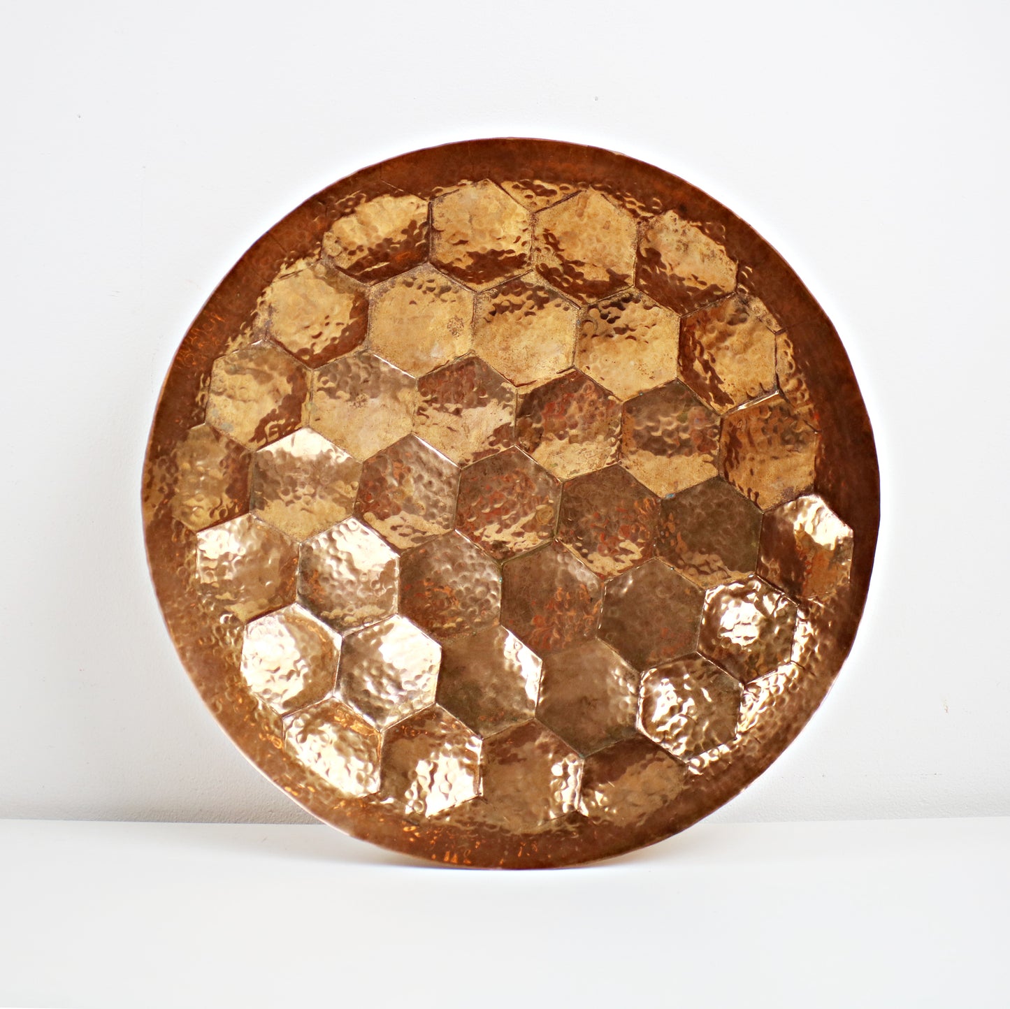 Tom Dixon Eclectic preloved LARGE Copper Hex Bowl - 385mm diameter