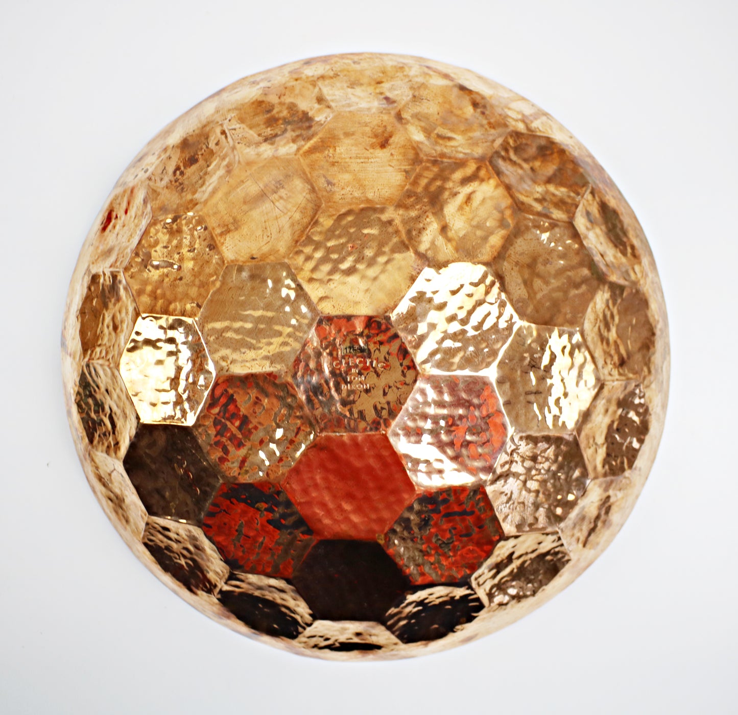 Tom Dixon Eclectic preloved LARGE Copper Hex Bowl - 385mm diameter