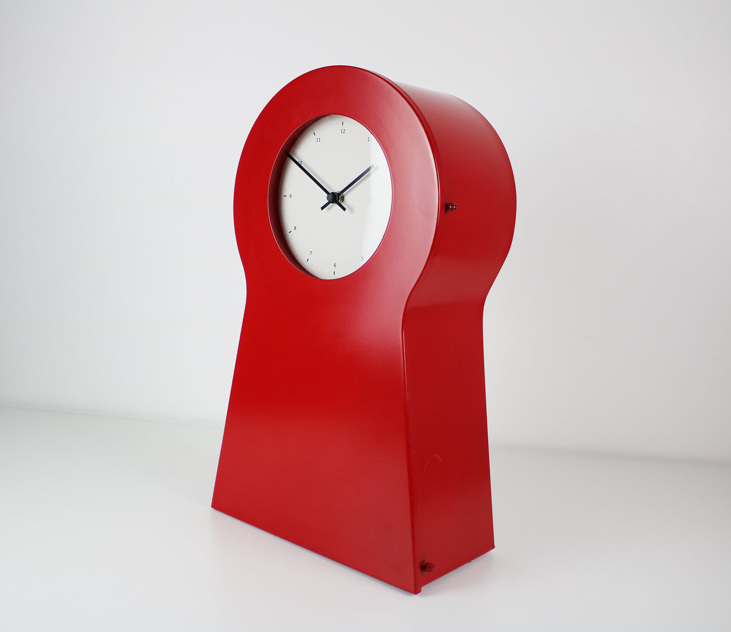 1990s PS metal keyhole cabinet and clock by IKEA