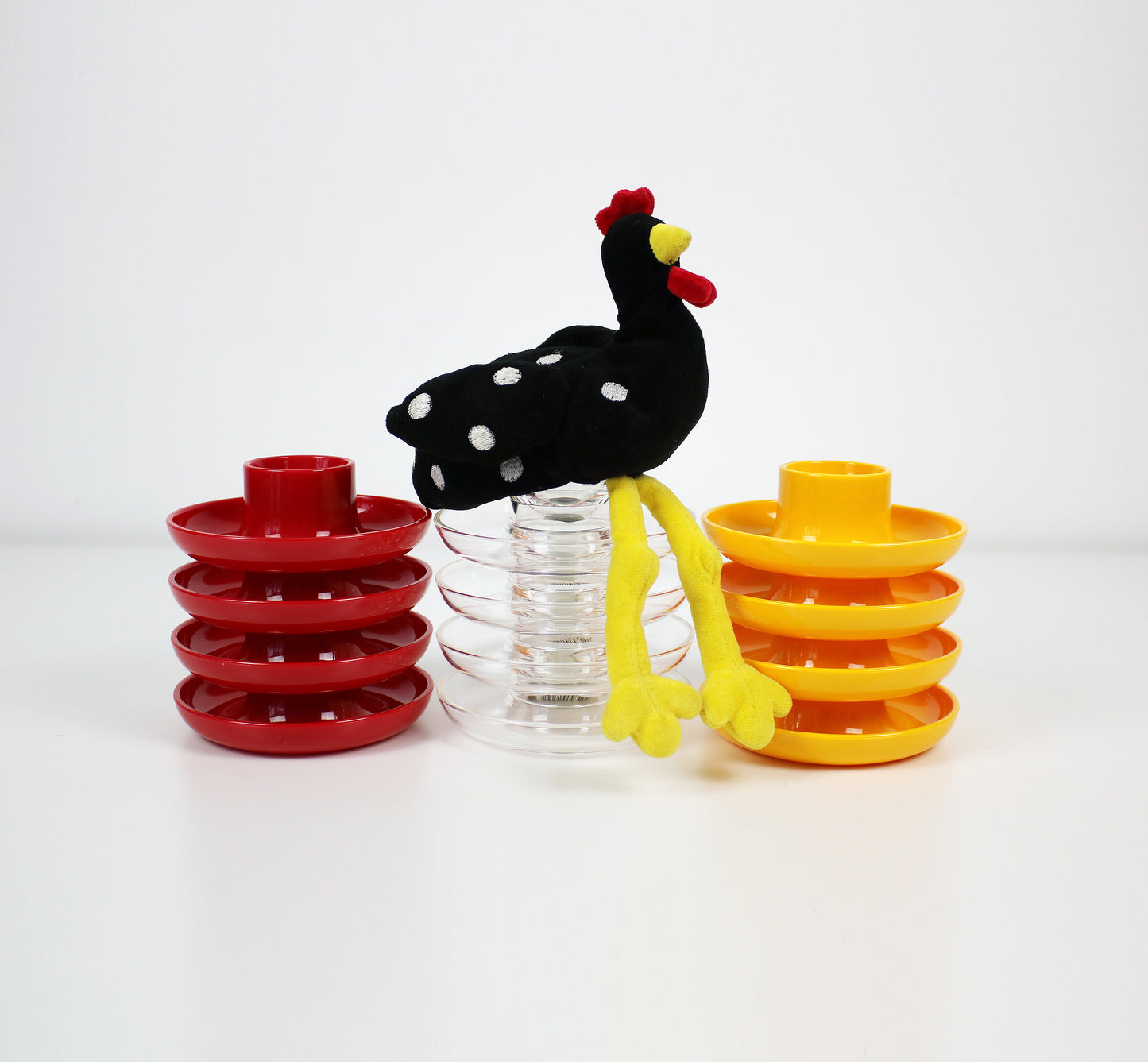 1980s Italian acrylic egg cup by Fratelli Guzzini