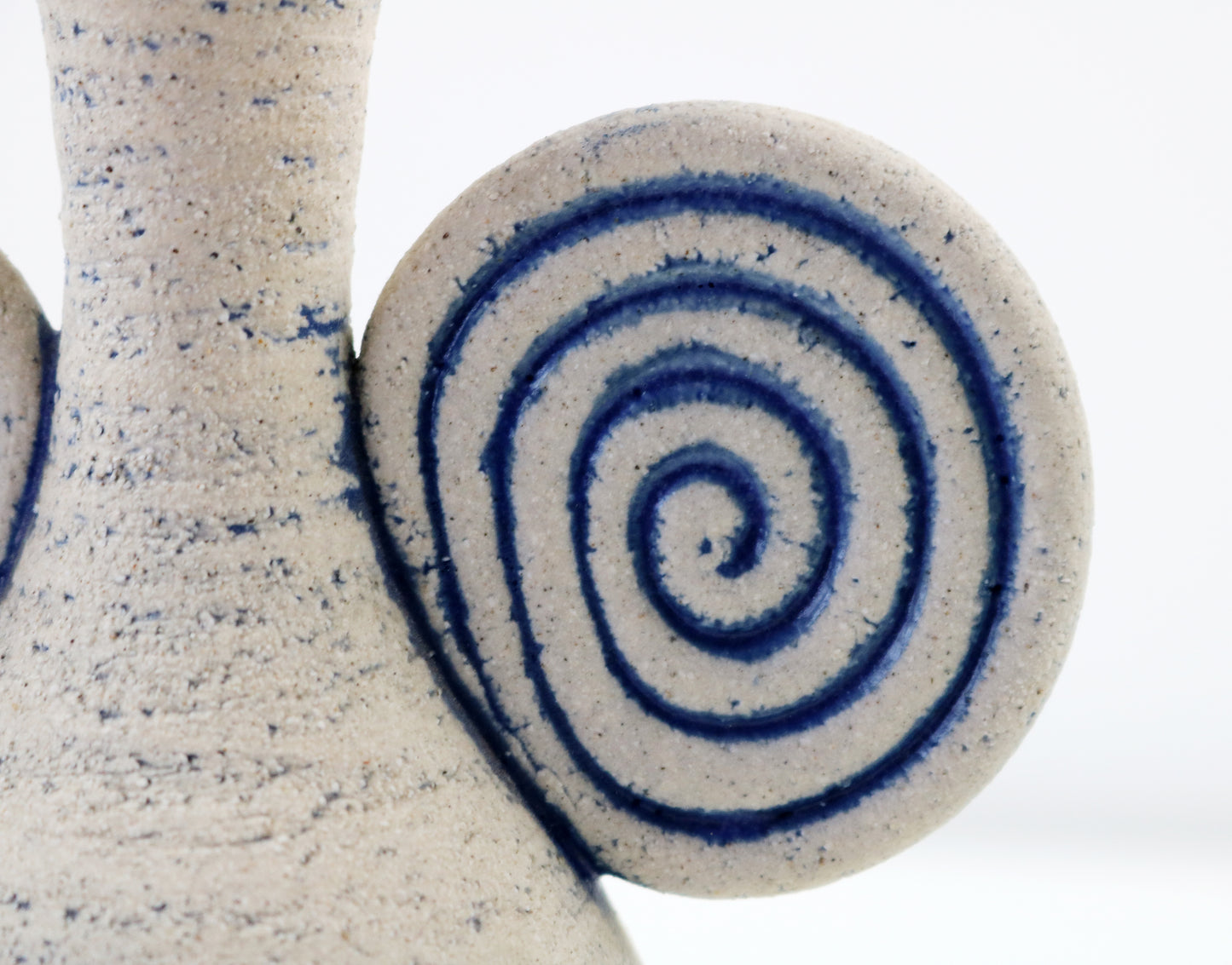 Hand thrown studio pottery stoneware bud vase - signed