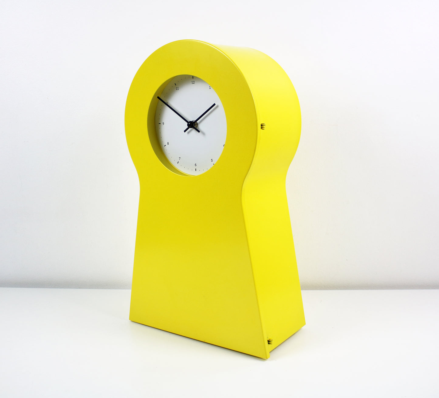 1990s PS metal keyhole cabinet and clock by IKEA