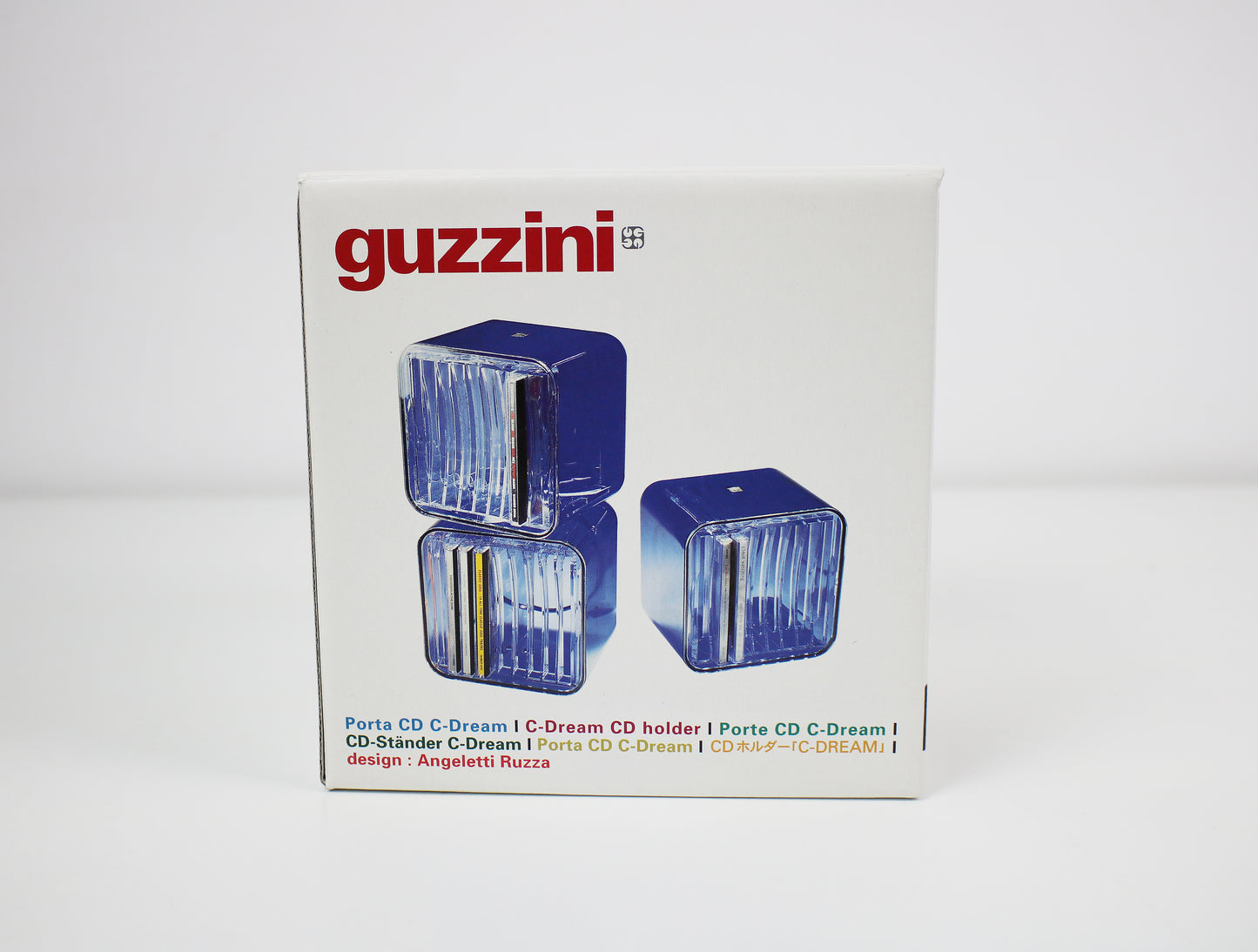 Individual Angletti and Ruzza C-Dream cube in polished acrylic for Fratelli Guzzini 2001