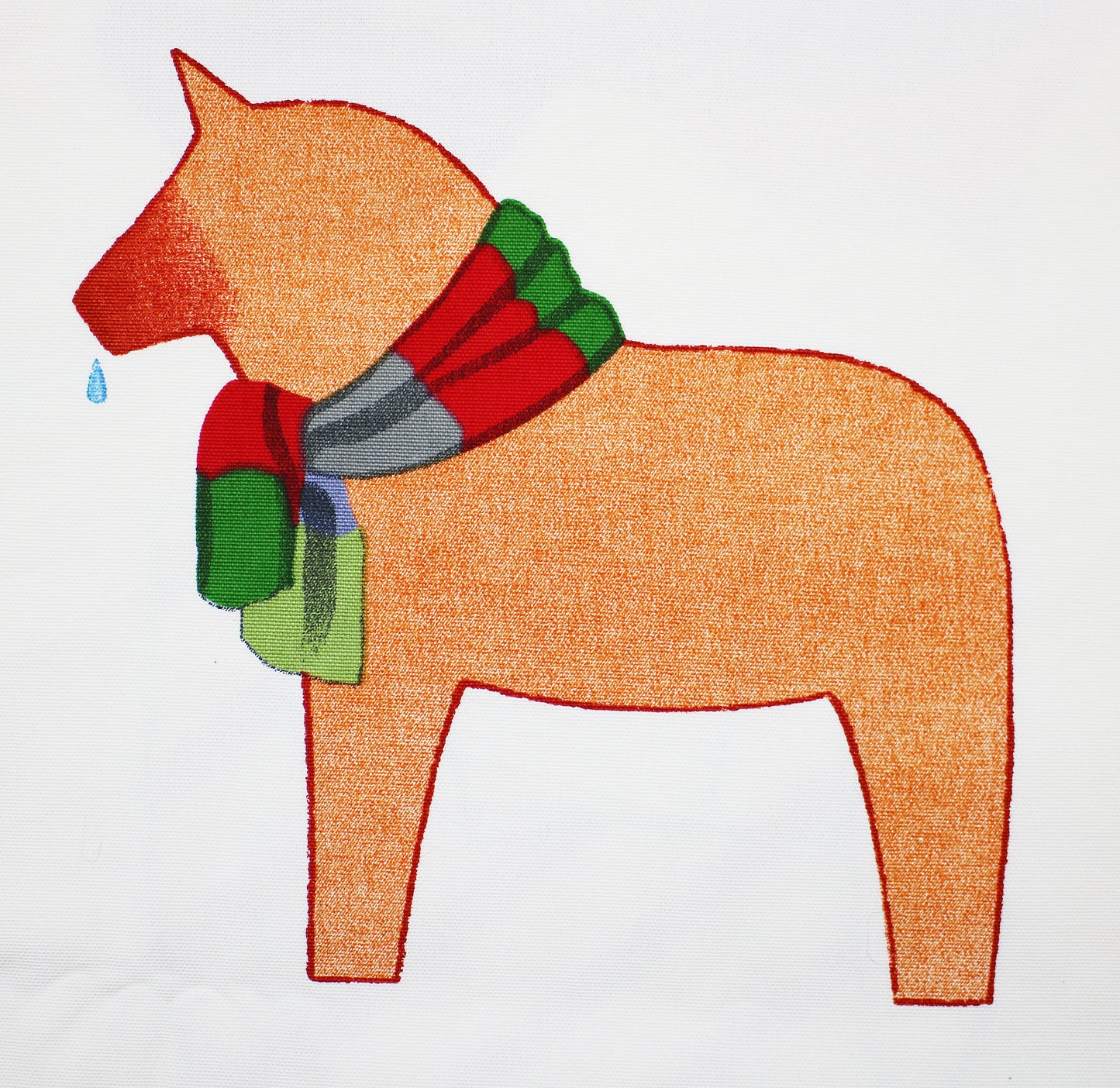 Dala horse fabric length by Katarina Brieditis for IKEA 2004