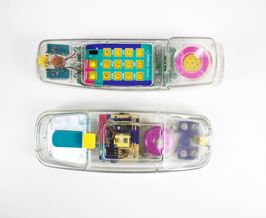 Vintage transparent telephone Spotlight 753 by Mybelle 1980s 1990s