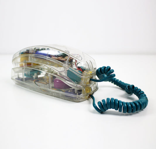 Vintage transparent telephone Spotlight 753 by Mybelle 1980s 1990s