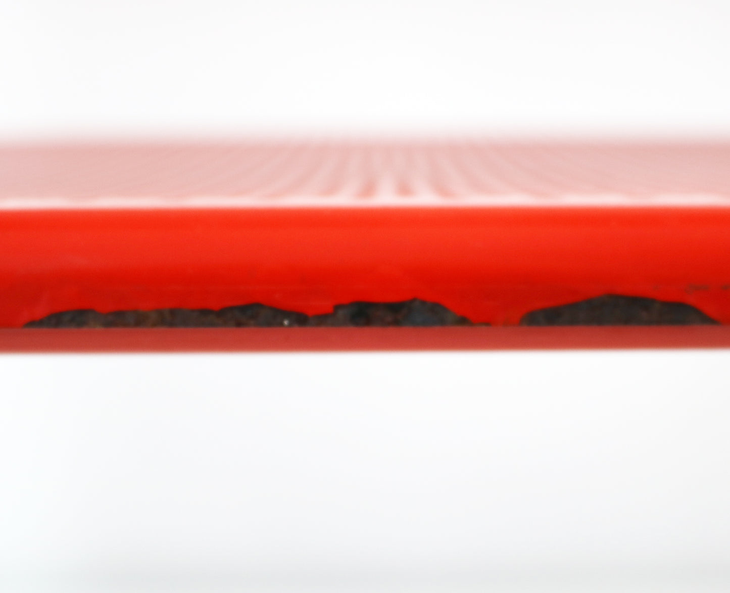 Conran for Habitat 1980s trolley in red perforated metal
