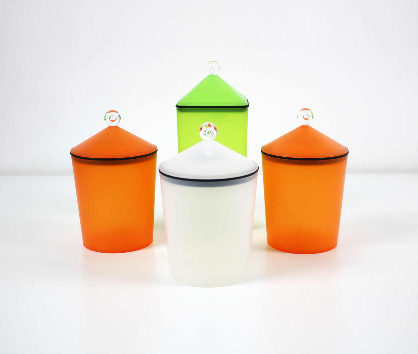 Post modern Danish acrylic containers by Mepal Rosti - sold singly - 4 available