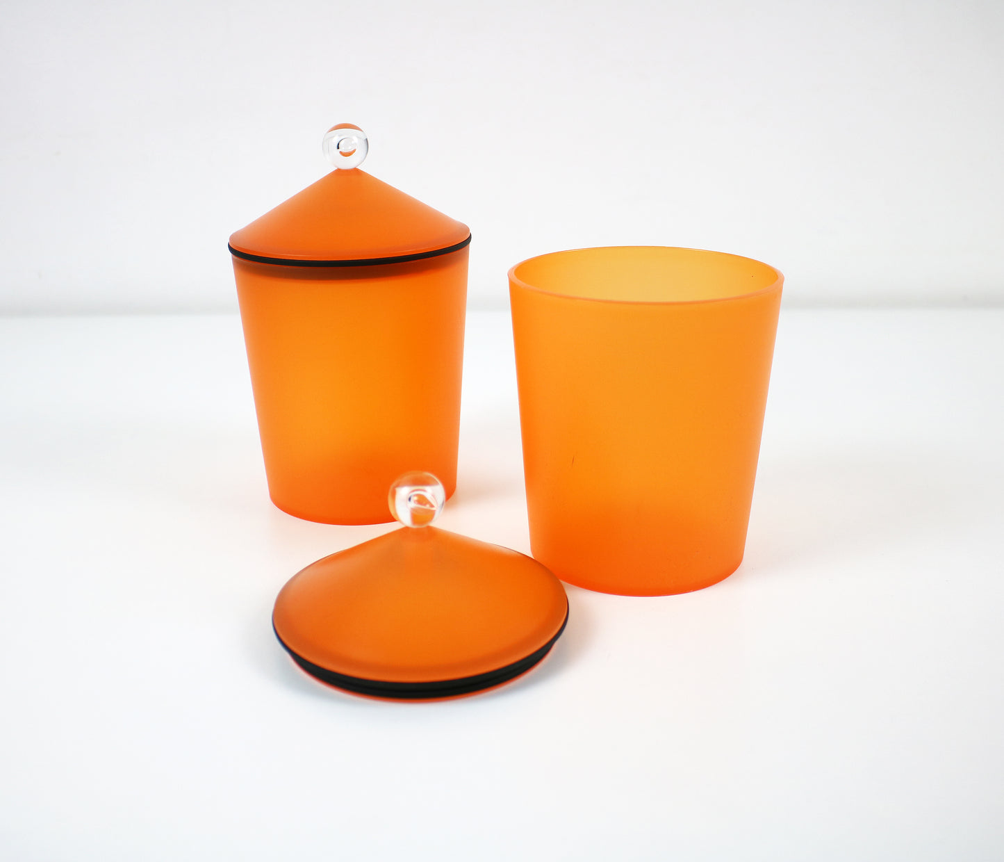 Post modern Danish acrylic containers by Mepal Rosti - sold singly - 4 available