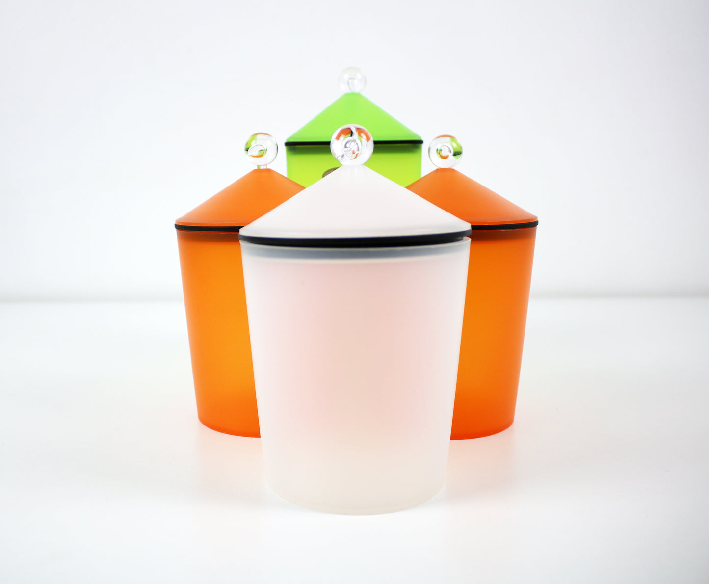 Post modern Danish acrylic containers by Mepal Rosti - sold singly - 4 available