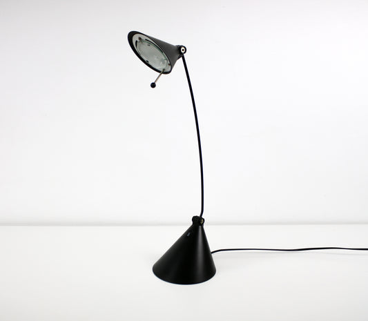 Adjustable desk lamp in black 1997 post modernism Paras by Dar Lighting