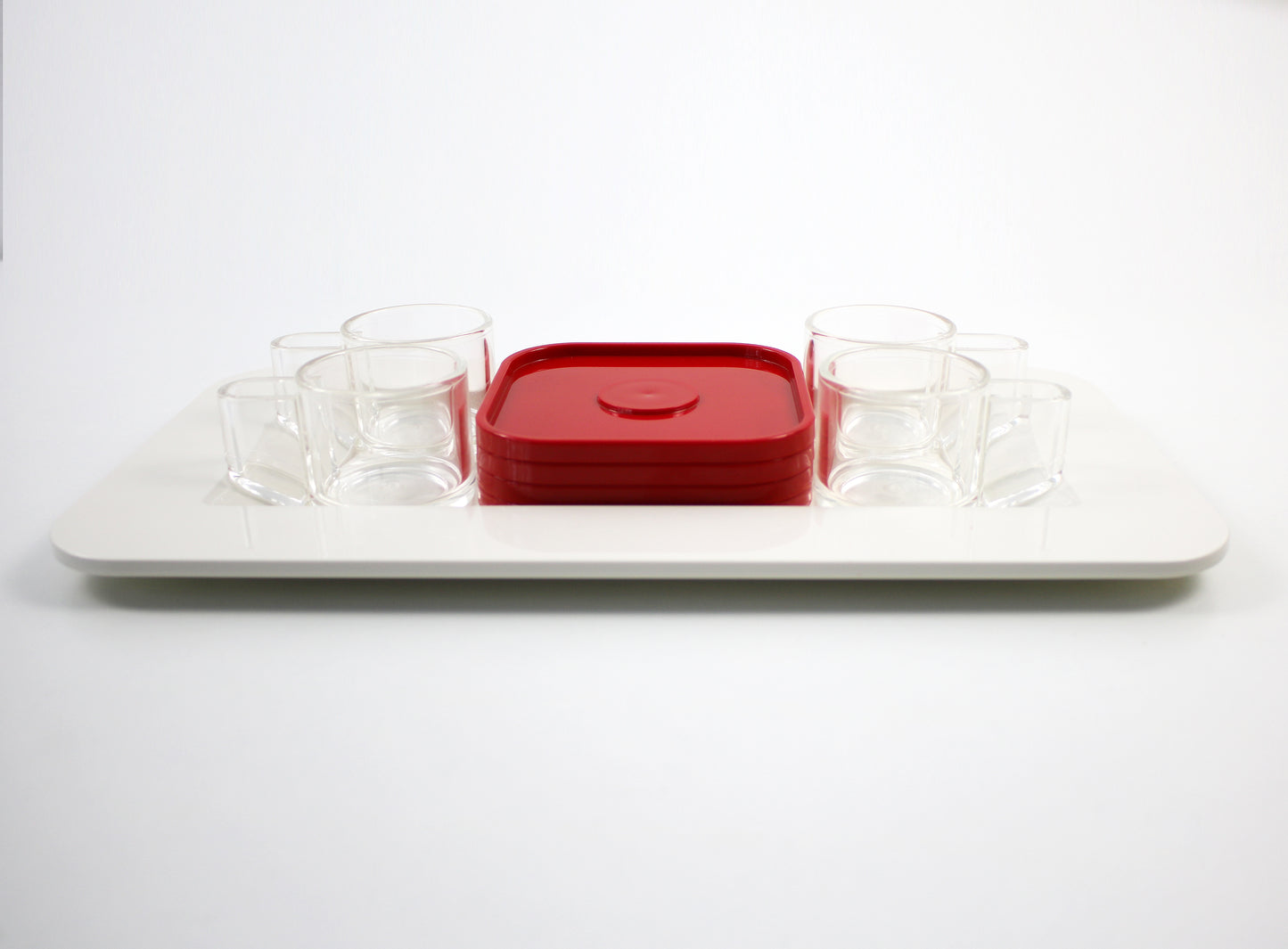 Pino Spagnolo for Biesse 1970s espresso set for four - unused vintage stock