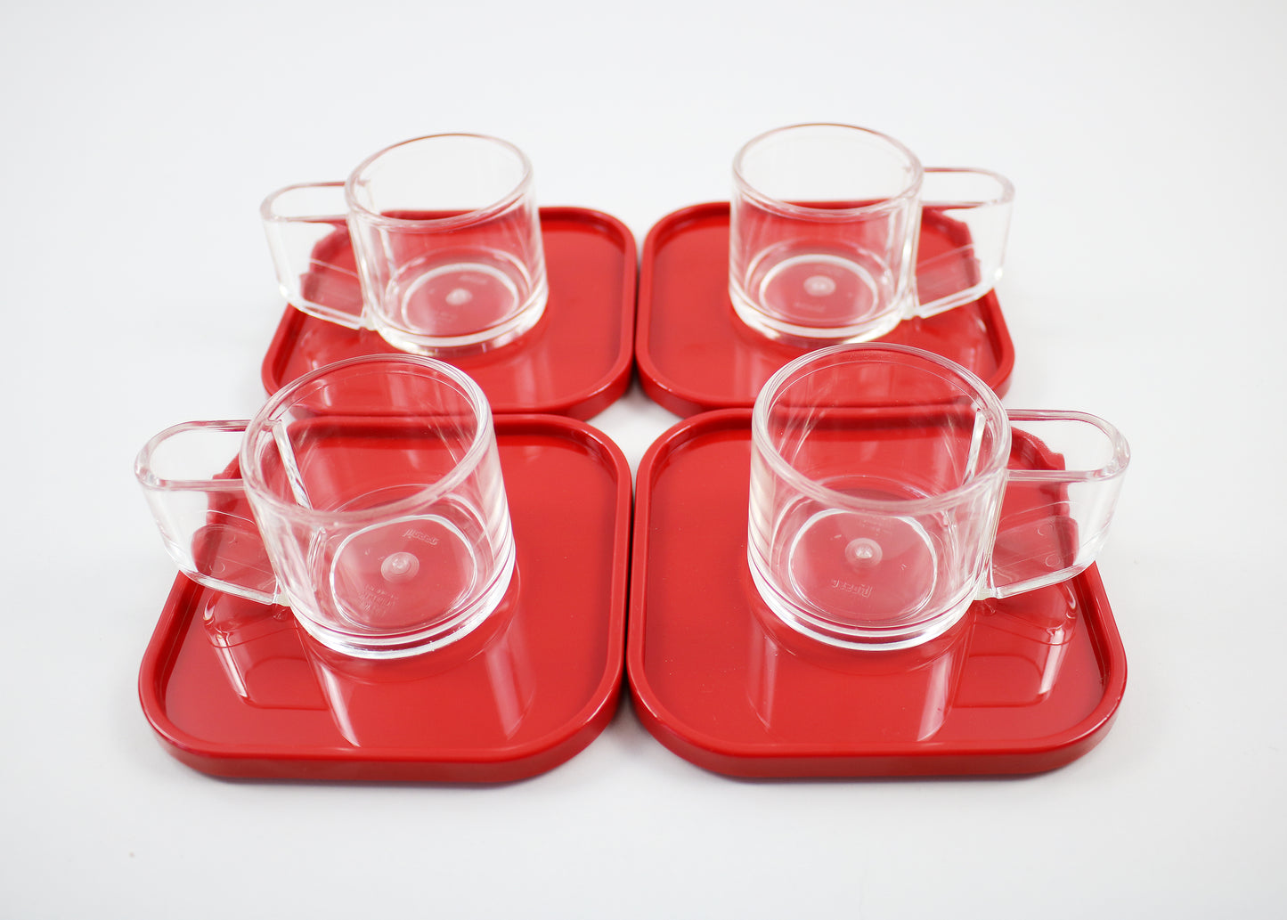 Pino Spagnolo for Biesse 1970s espresso set for four - unused vintage stock