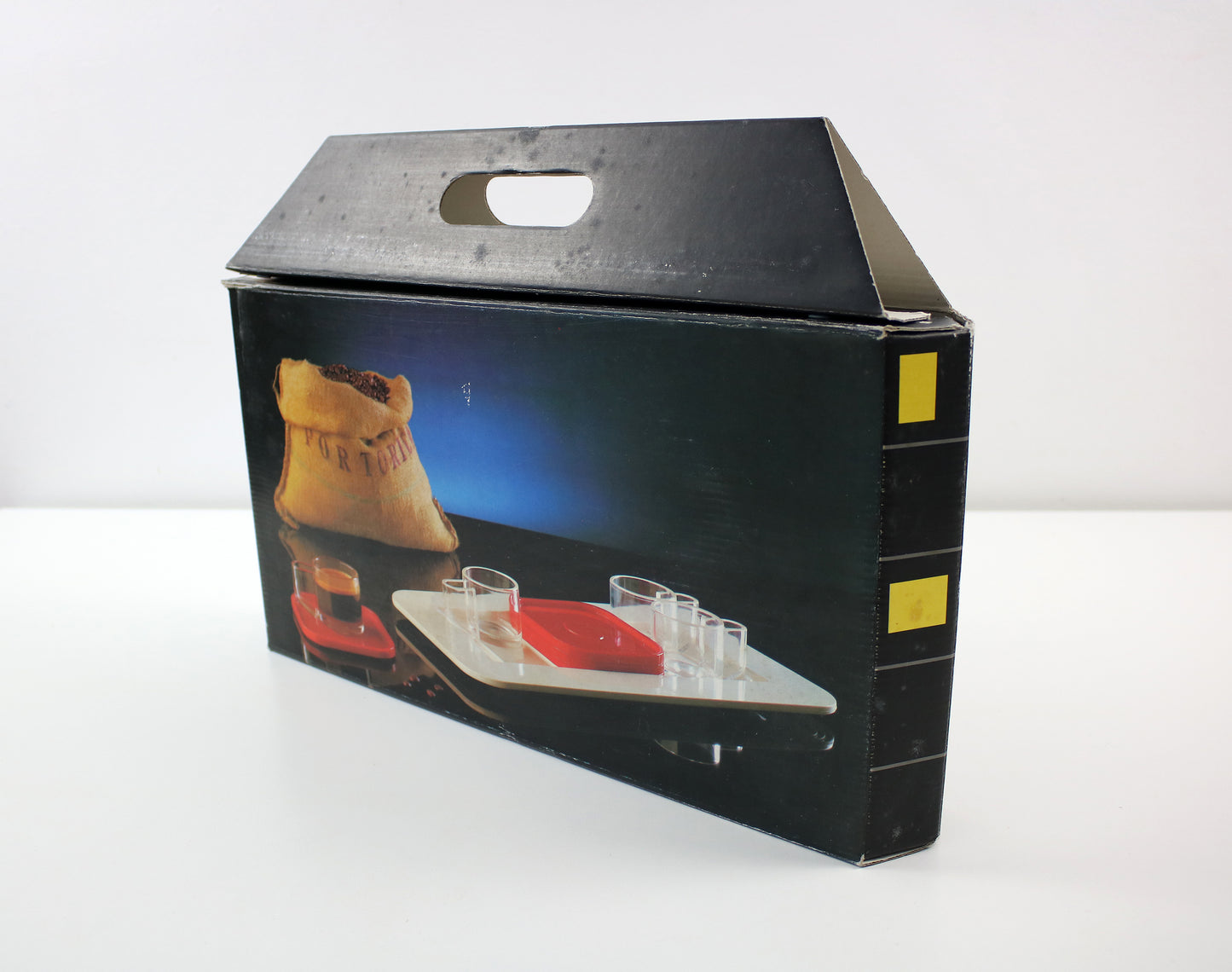 Pino Spagnolo for Biesse 1970s espresso set for four - unused vintage stock