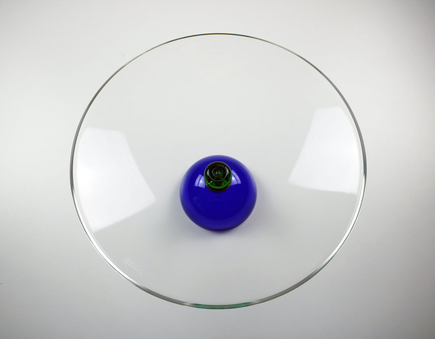 1990s Memphis inspired acrylic pedestal fruit bowl - Colors by Guzzini of Italy