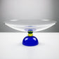 1990s Memphis inspired acrylic pedestal fruit bowl - Colors by Guzzini of Italy