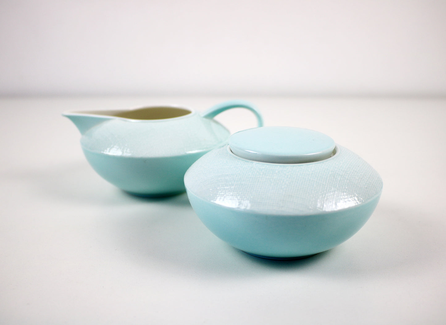 Noir Aqua tea serving set by Villeroy & Boch - retired design early 21st century