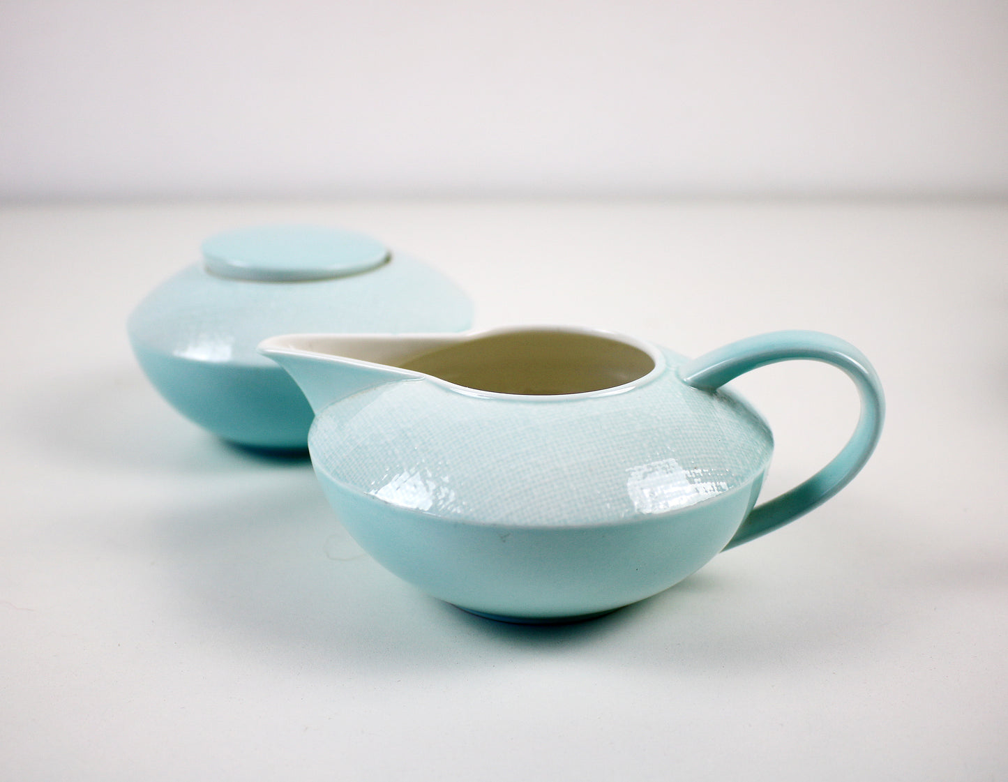 Noir Aqua tea serving set by Villeroy & Boch - retired design early 21st century
