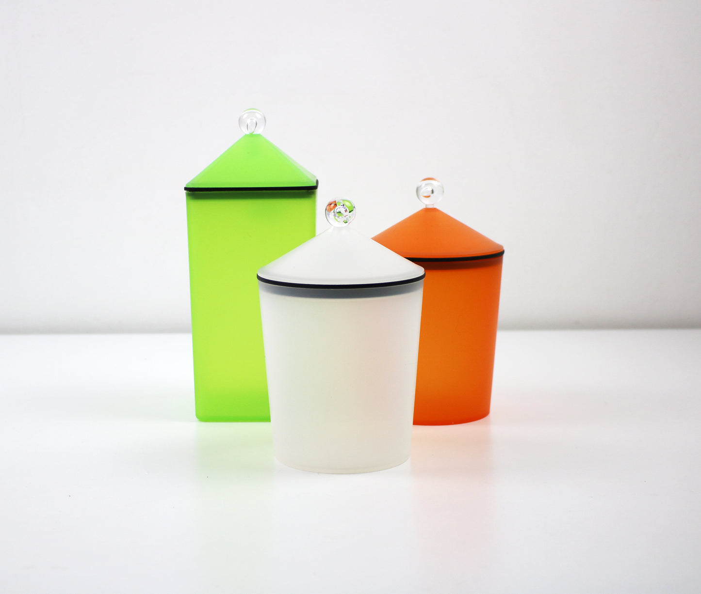 Post modern Danish acrylic containers by Mepal Rosti - sold singly - 4 available