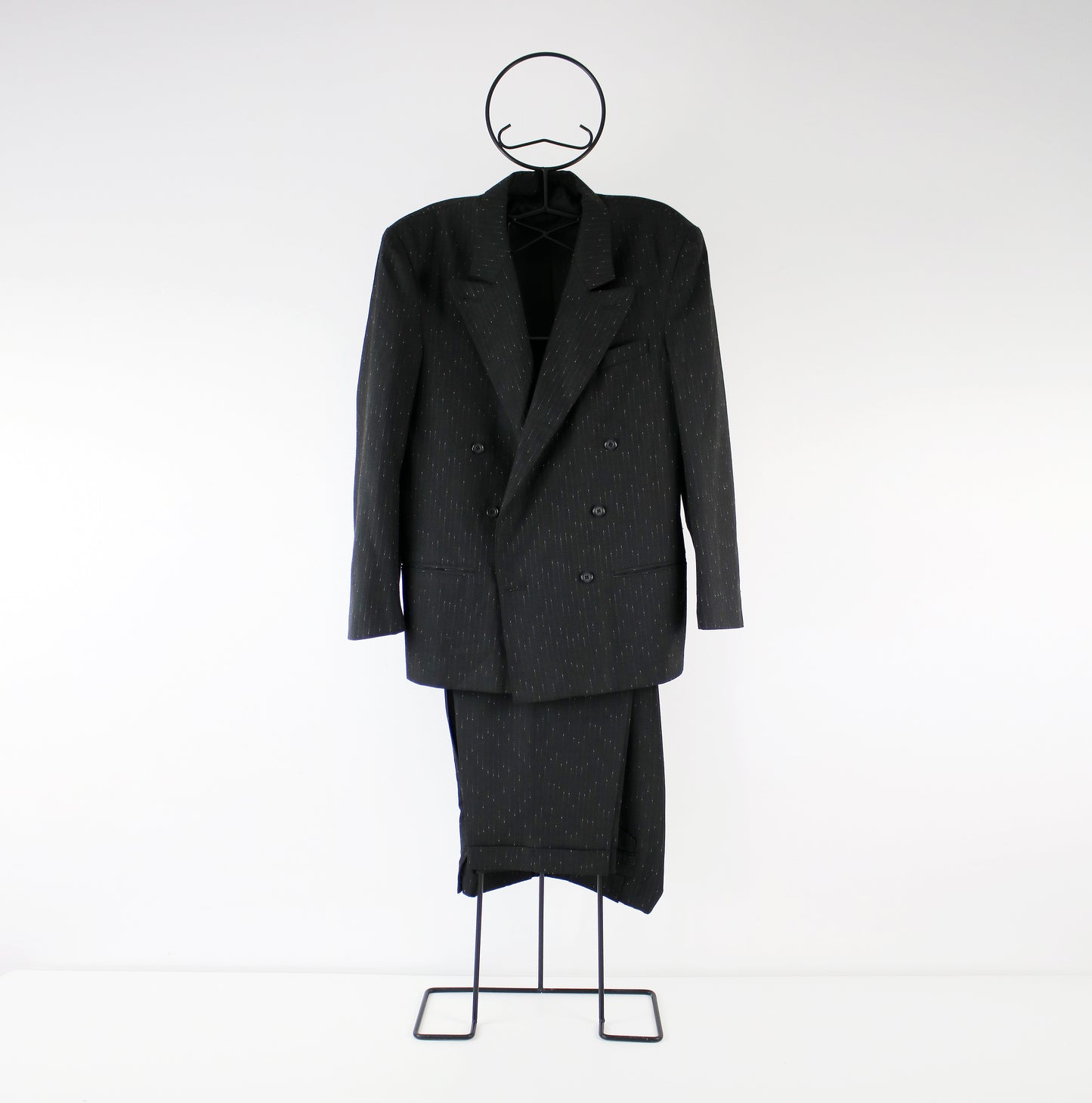 Vintage black metal gentleman valet