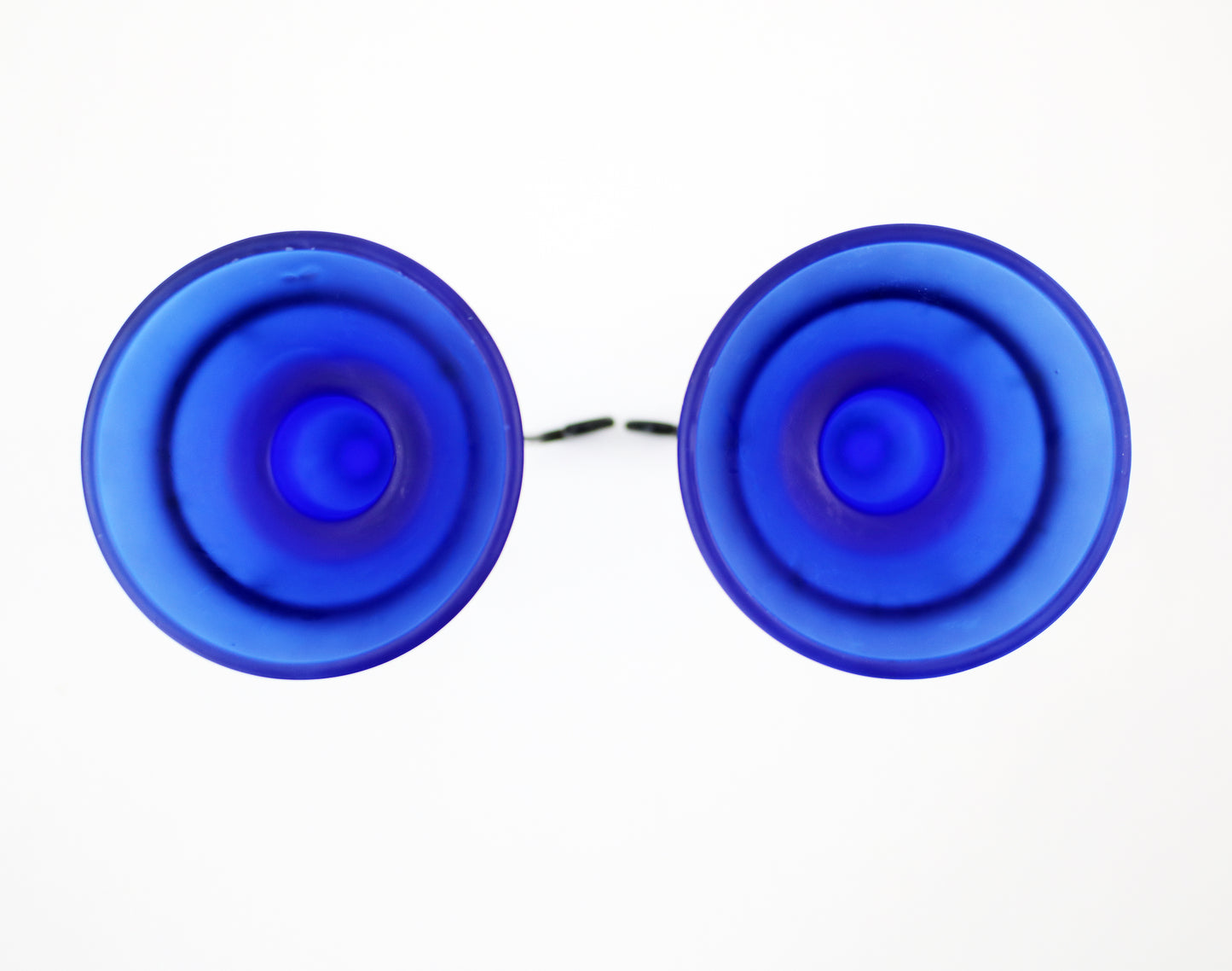 Pair of post modern 1995 tealight and candle holders - Skovbo by IKEA
