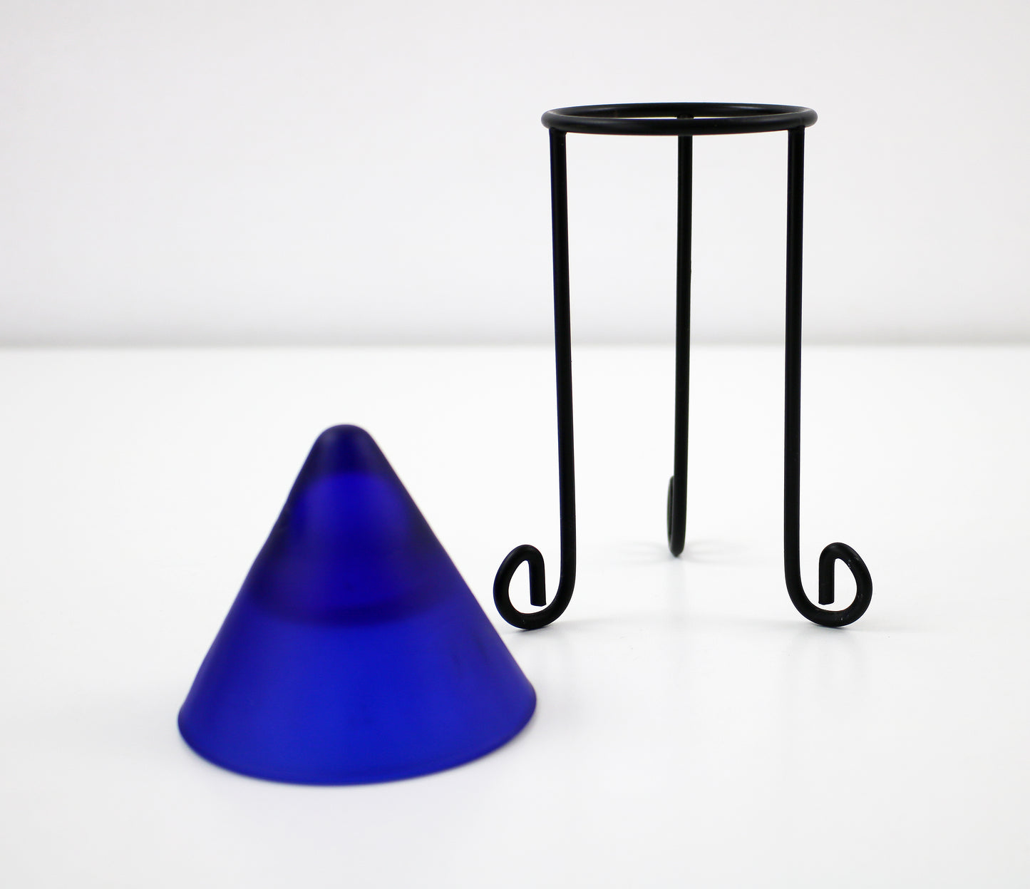 Pair of post modern 1995 tealight and candle holders - Skovbo by IKEA