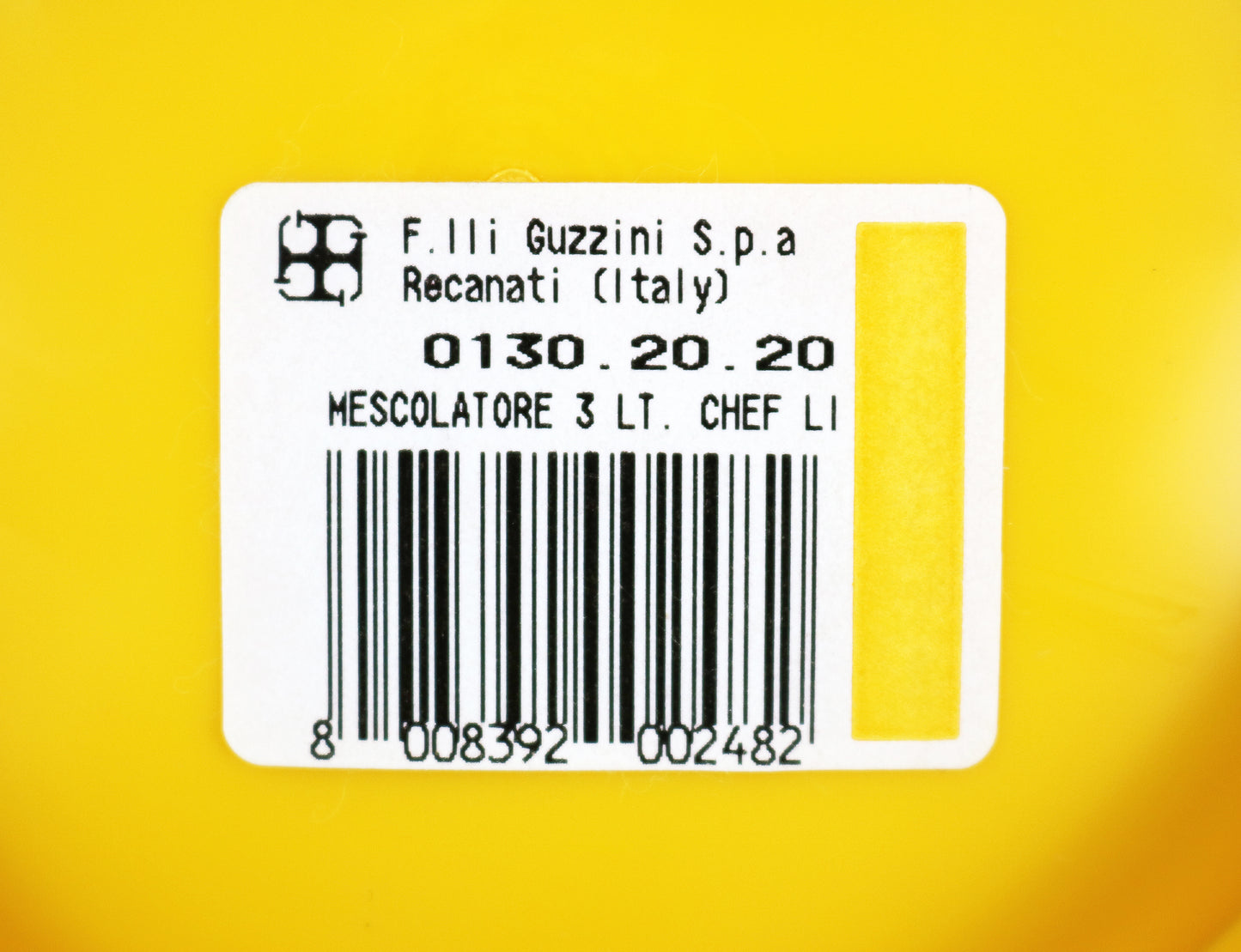 Chef Line yellow mixing bowl by Bruno Gecchelin for Guzzini Italy - retired colour