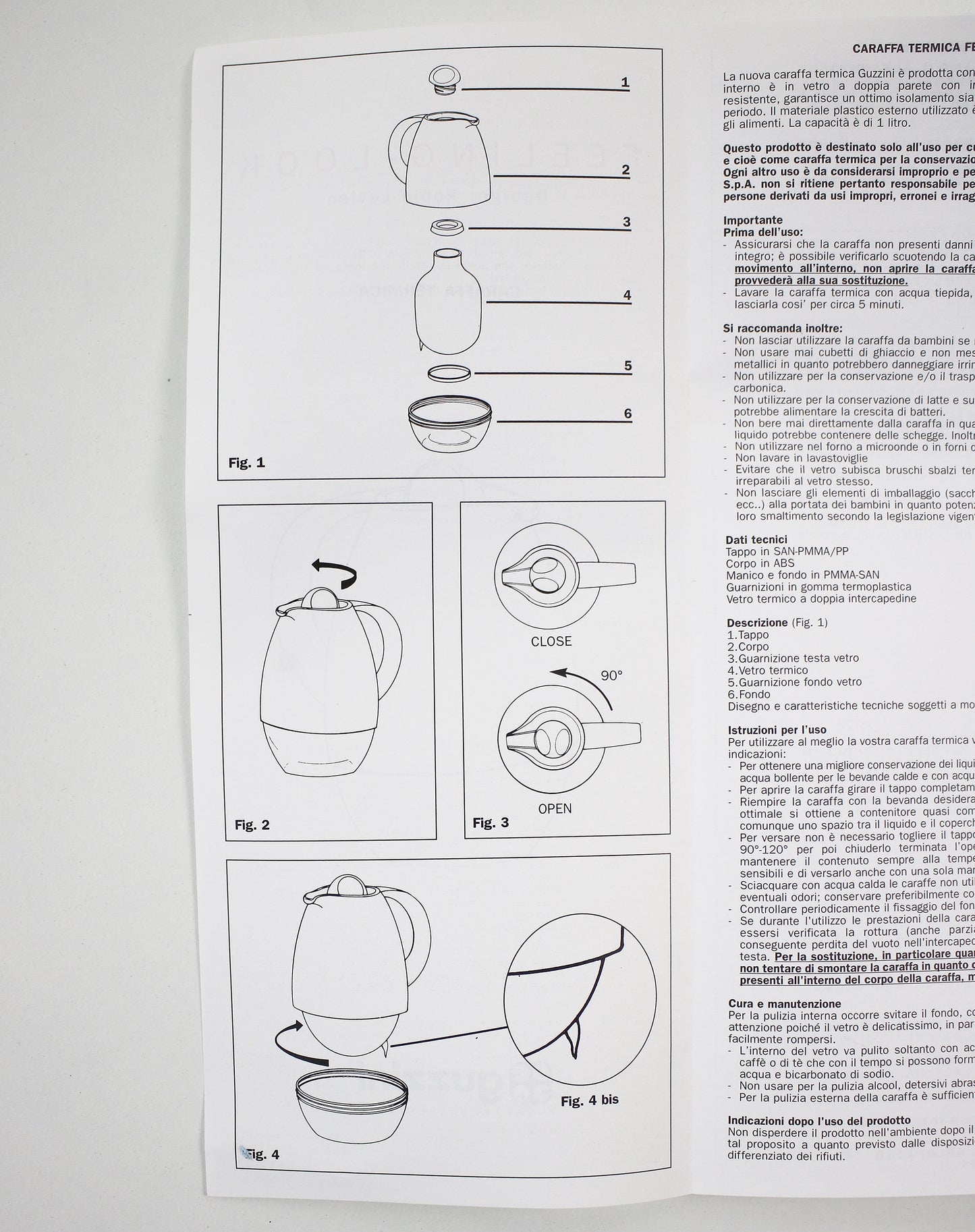 Robin Levien 'Feeling' vacuum flask for Fratelli Guzzini 2003
