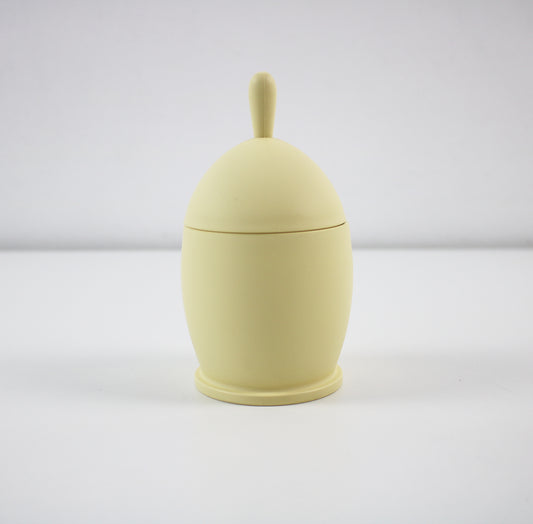 Angletti and Ruzza vintage yellow acrylic container from Fratelli Guzzini