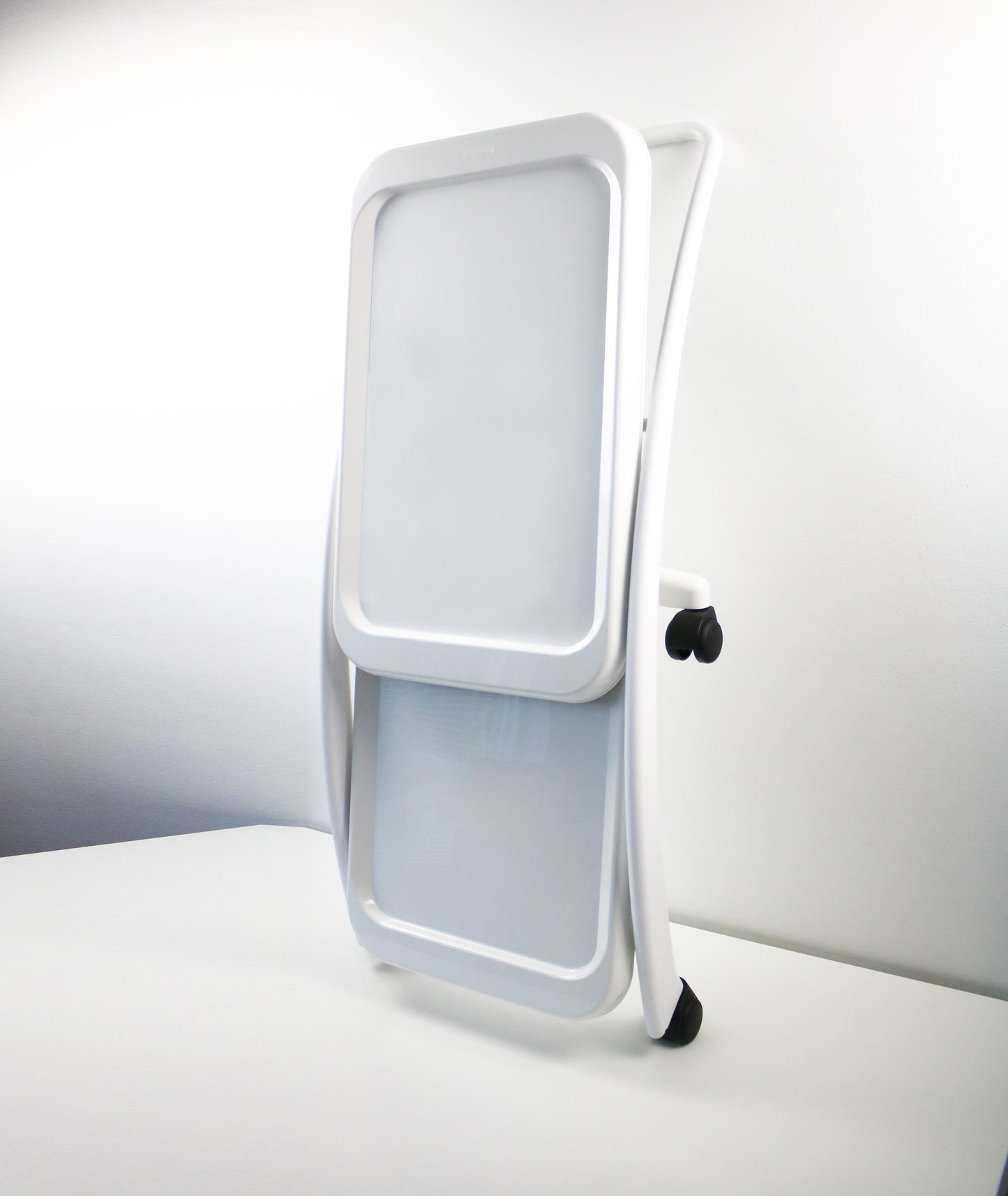 1994 bar cart / trolley by Ugolini Design for Guzzini - Italian white plastic unused stock
