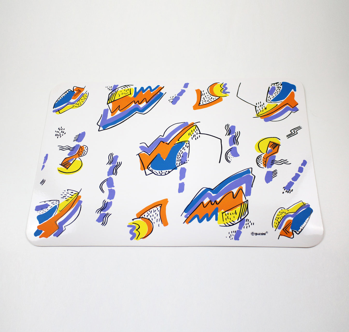 1980s large individual place mat by Fratelli Guzzini