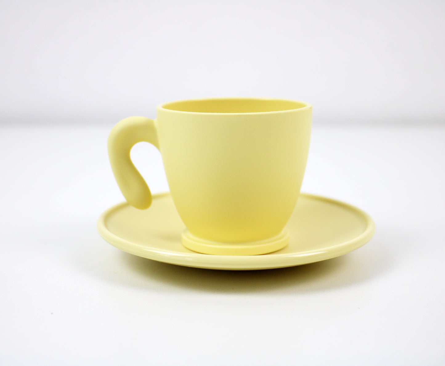 Angletti and Ruzza Zaza espresso cups - cream yellow Fratelli Guzzini