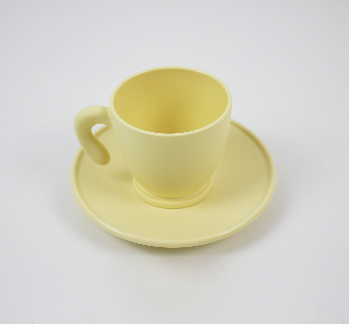 Angletti and Ruzza Zaza espresso cups - cream yellow Fratelli Guzzini