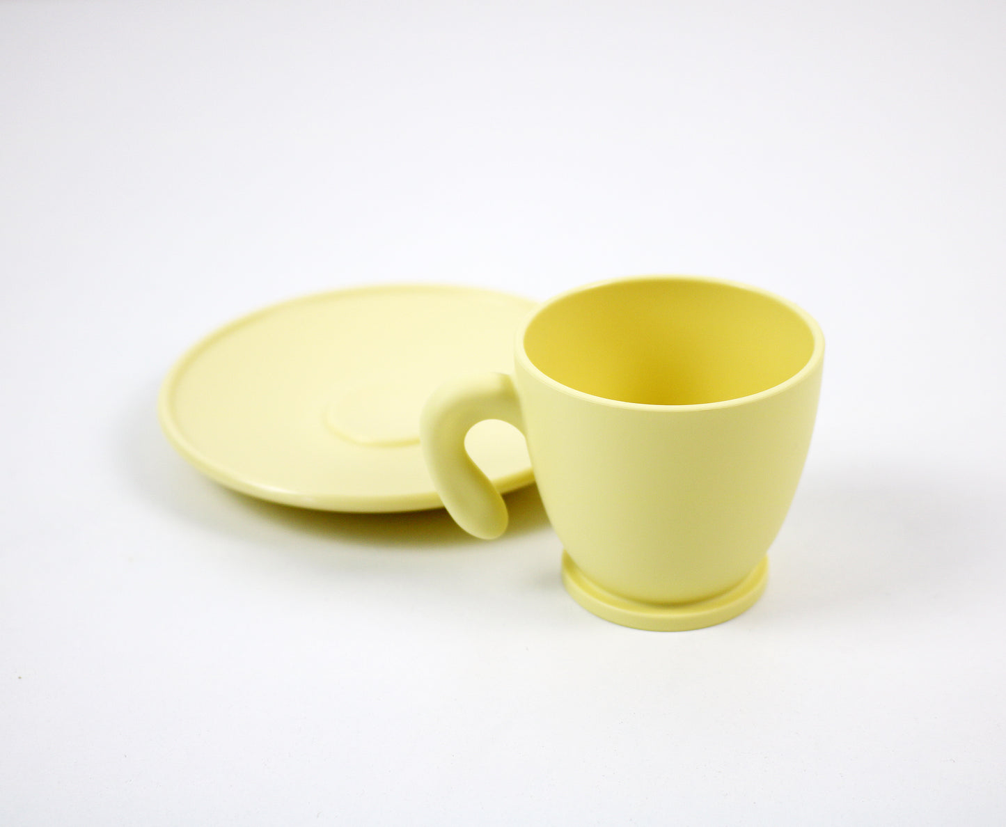Angletti and Ruzza Zaza espresso cups - cream yellow Fratelli Guzzini