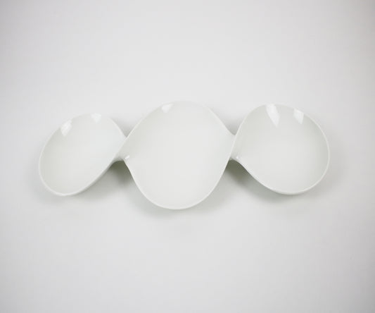 Scott Henderson 2001 Wovo Twist Bowl - white. Unused vintage stock