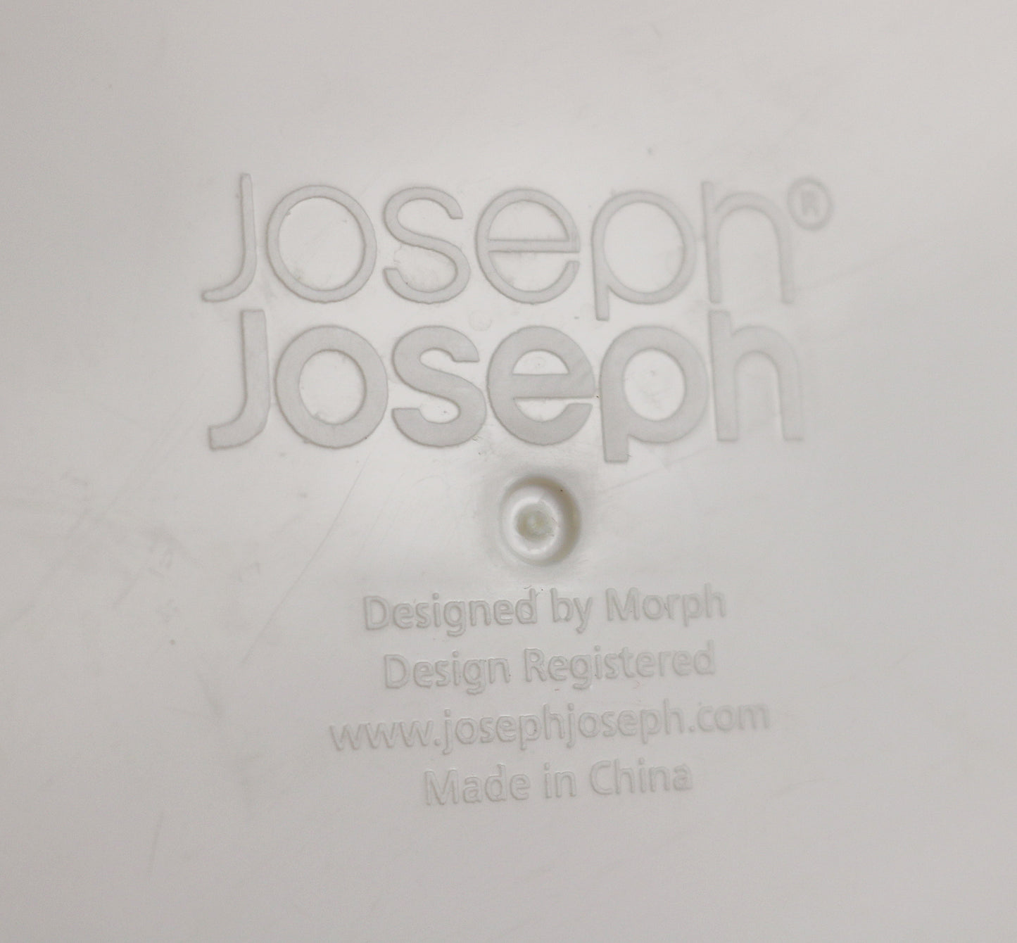 Joseph Joseph glass and plastic container set on swivel base - preloved and retired