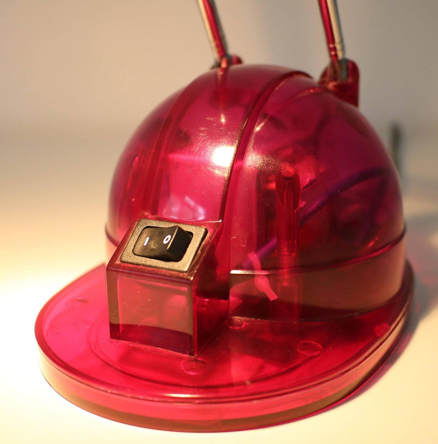 Transparent plastic desk light 1990s / Y2K - Pink or Purple