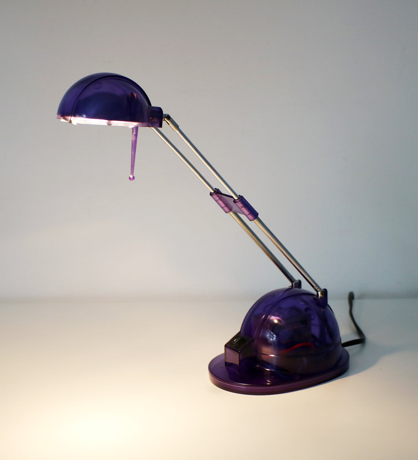 Transparent plastic desk light 1990s / Y2K - Pink or Purple