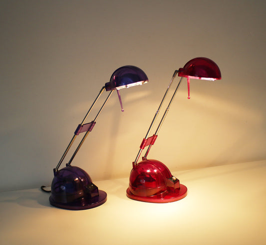 Transparent plastic desk light 1990s / Y2K - Pink or Purple