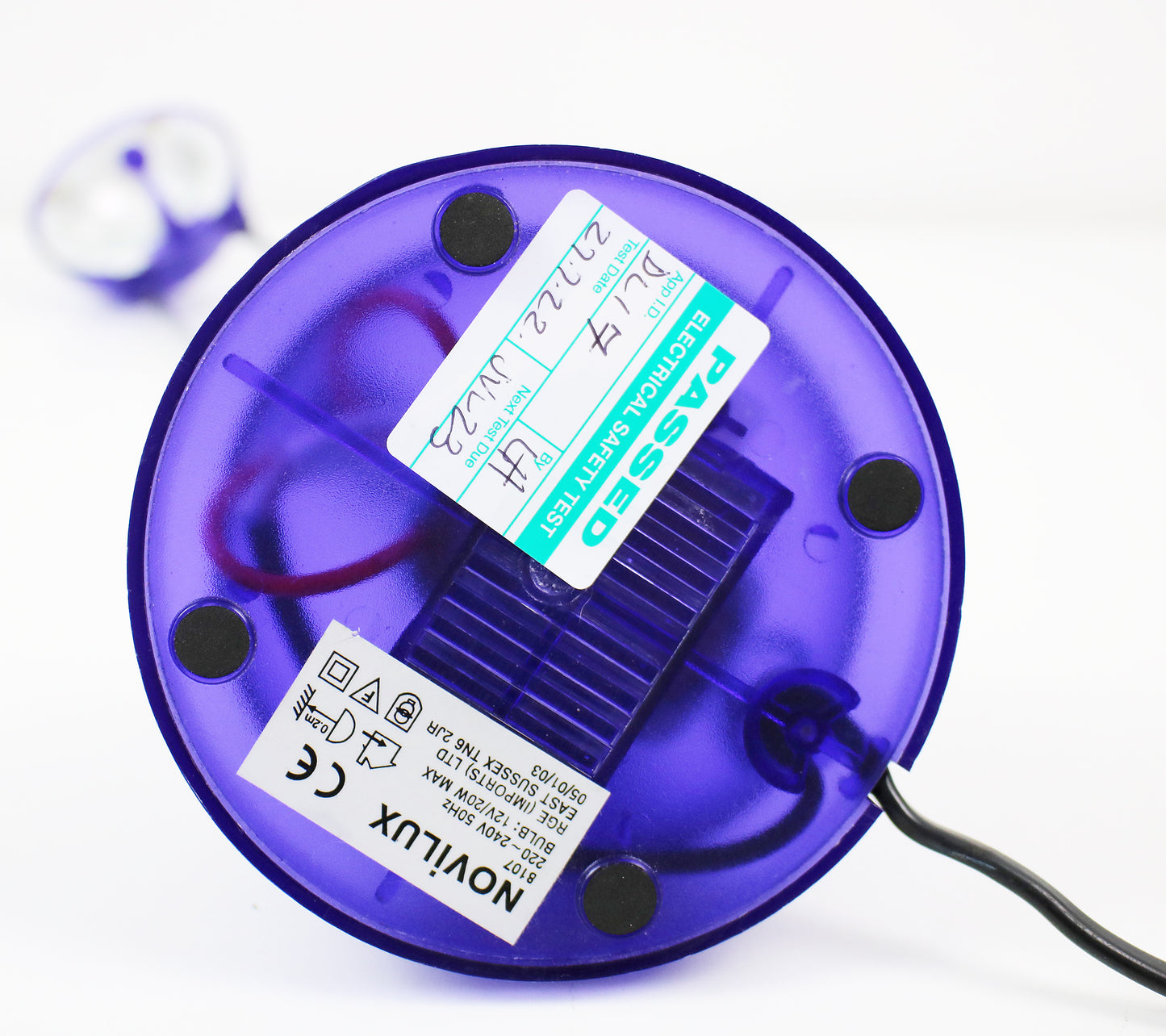 Frosted plastic desk light 1990s / Y2K - Purple or Blue