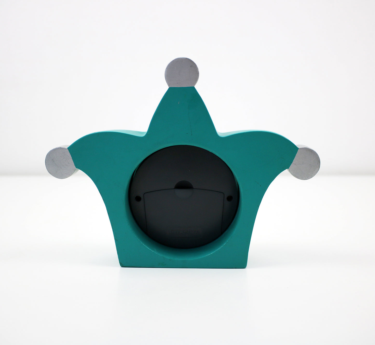 1980s Memphis post modern jester clock by Timestone Longford Design