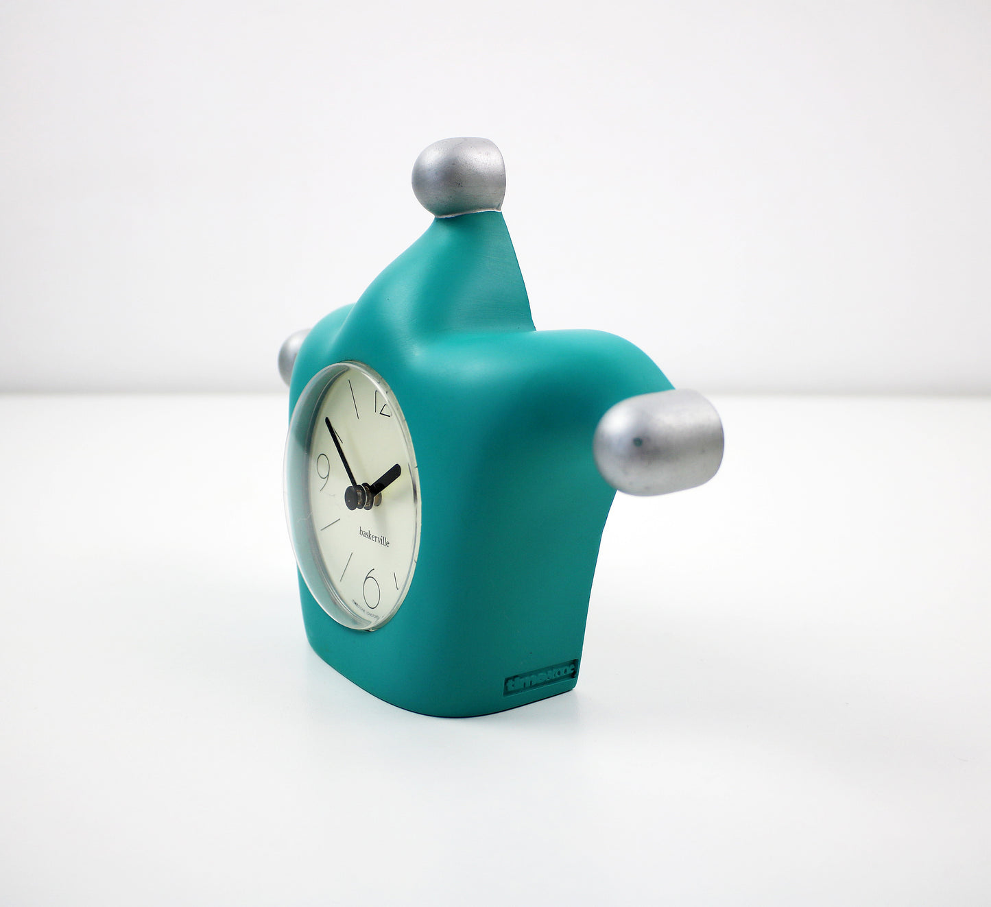 1980s Memphis post modern jester clock by Timestone Longford Design