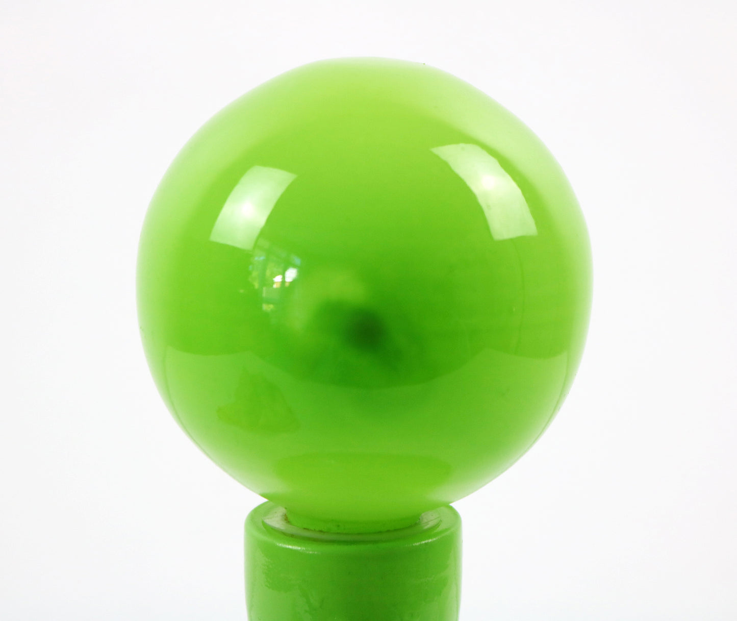 Decorative glass decanter with stopper