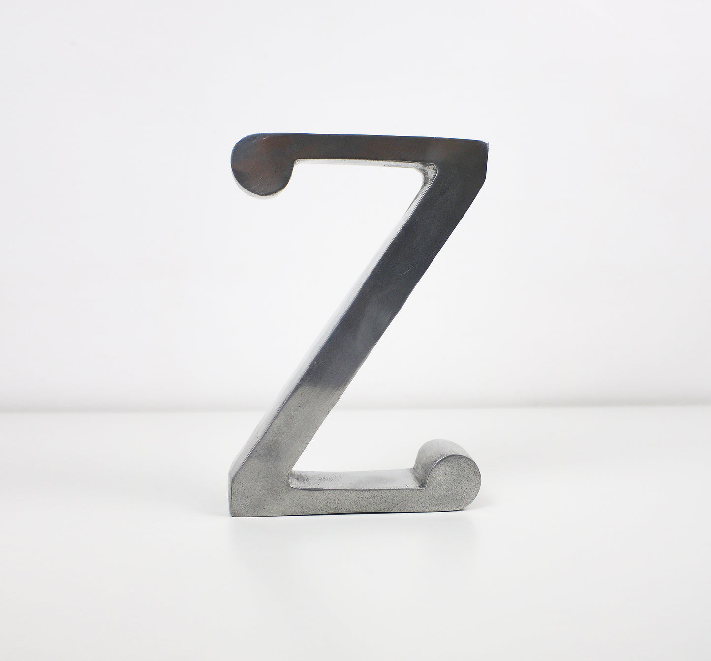Vintage large A to Z bookends - polished