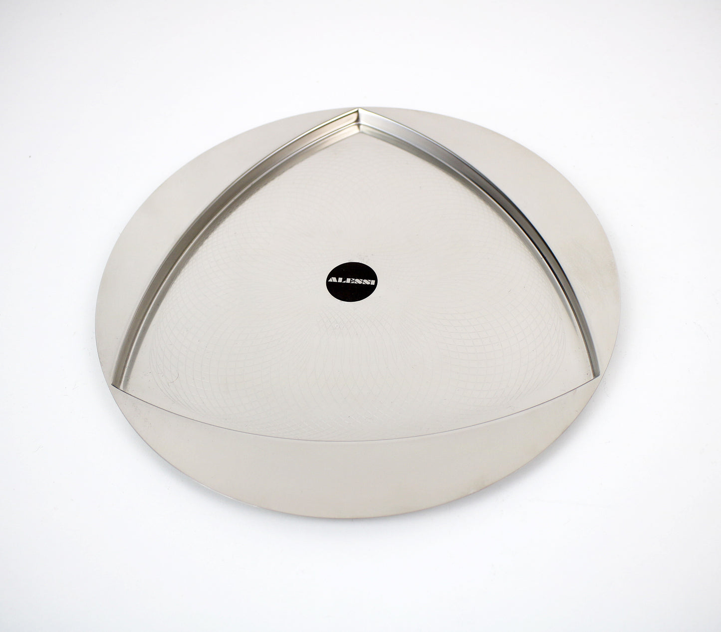 Alessi Trifolio tray in steel by Franco Grignani 1970s
